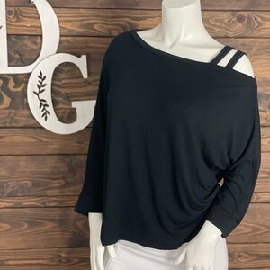 Aeropostale | Seriously Soft Dolman Strappy Shoulder Asymmetrical‎ Cold Shoulder